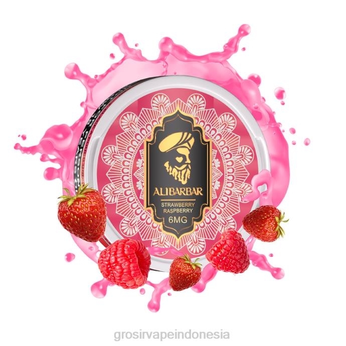 grosir vape jakarta | 0LVV55 stroberi raspberi ALIBARBAR kantong nikotin