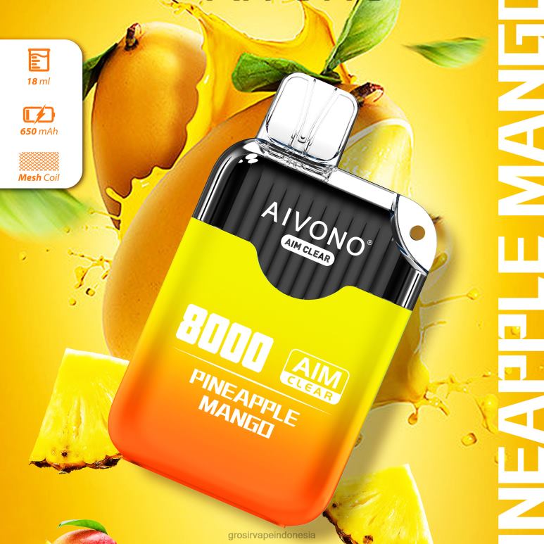 Vape Indonesia Bandung FL6F4209 Aivono AIM CLEAR 8000 mangga nanas