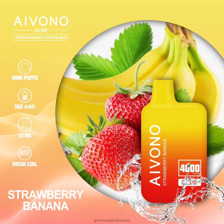 Grosir Vape Indonesia FL6F4231 Aivono AIM BOXX 4000 pisang stroberi