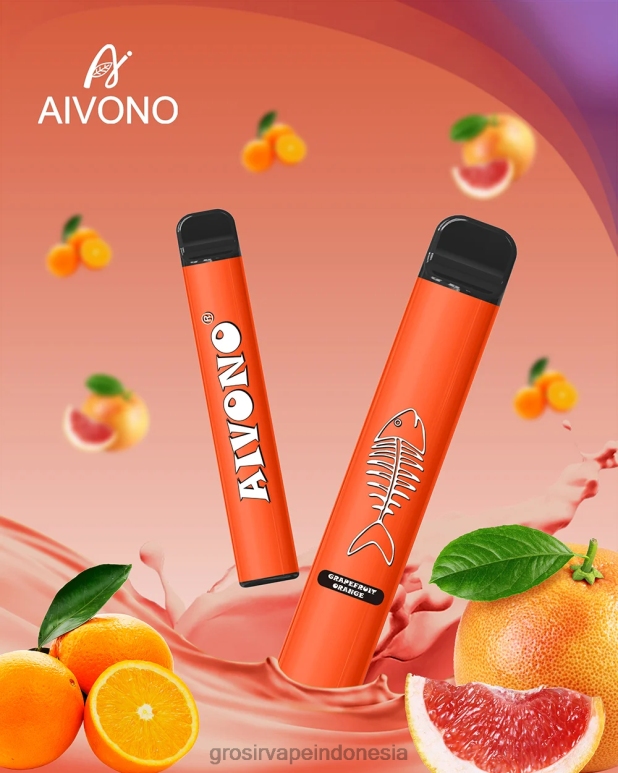 Vape Indonesia Online FL6F4280 Aivono AIM FISHBONE 600 jeruk bali