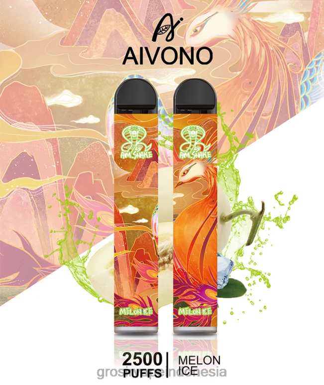 Grosir Vape Indonesia FL6F4311 Aivono AIM SNAKE 2500 es melon