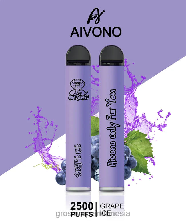 Grosir Vape Pekanbaru FL6F4306 Aivono AIM SNAKE 2500 es anggur