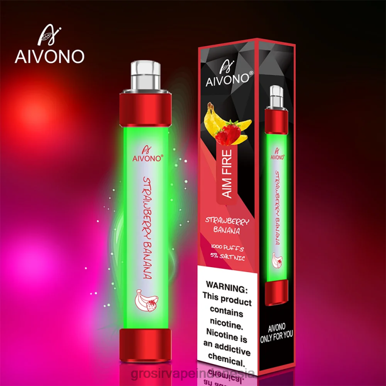 Grosir Vape Termurah FL6F4332 Aivono AIM FIRE 1000 pisang stroberi