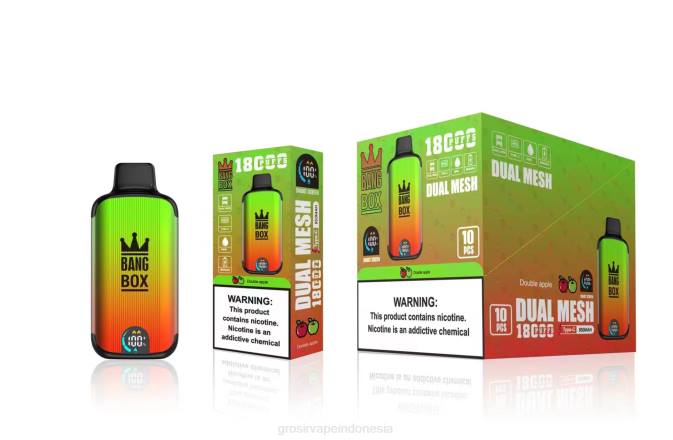 Bang Box 18000 isapan apel ganda NHDX93 Grosir Vape Jakarta