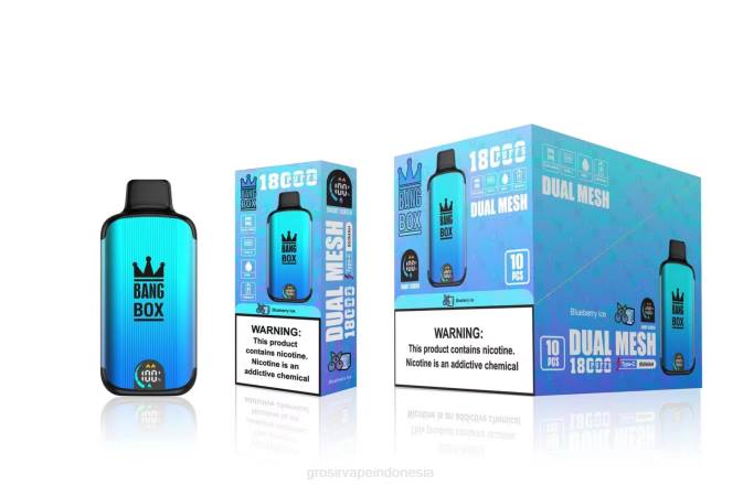 Bang Box 18000 isapan es blueberry NHDX90 Grosir Vape Termurah