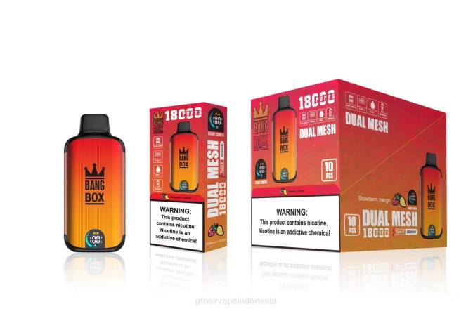 Bang Box 18000 isapan mangga stroberi NHDX99 Grosir Vape Indonesia