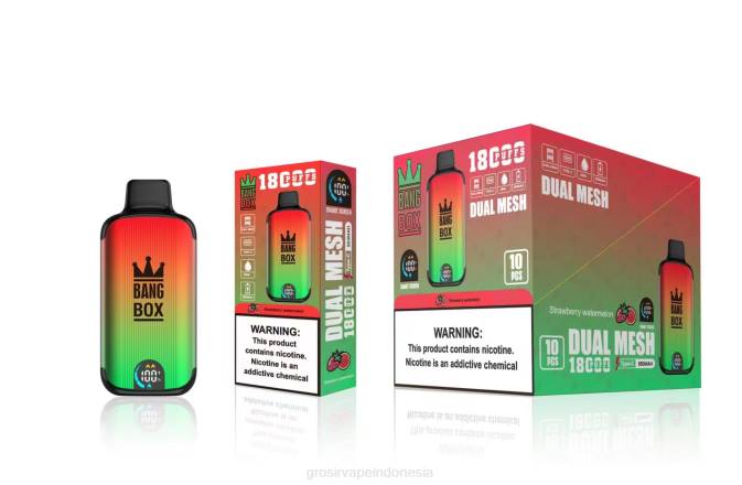 Bang Box 18000 isapan semangka stroberi NHDX88 Vape Indonesia Online