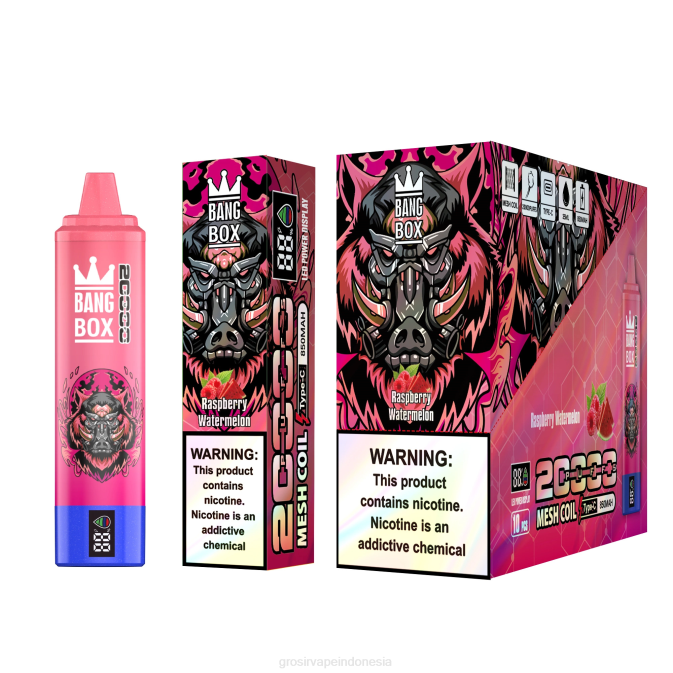 Bang Box 20.000 semangka rasberi NHDX53 Grosir Vape Sidoarjo