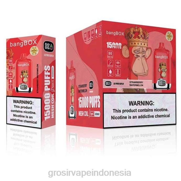 grosir vape pekanbaru | 0LVV136 semangka stroberi Bang Box 15000