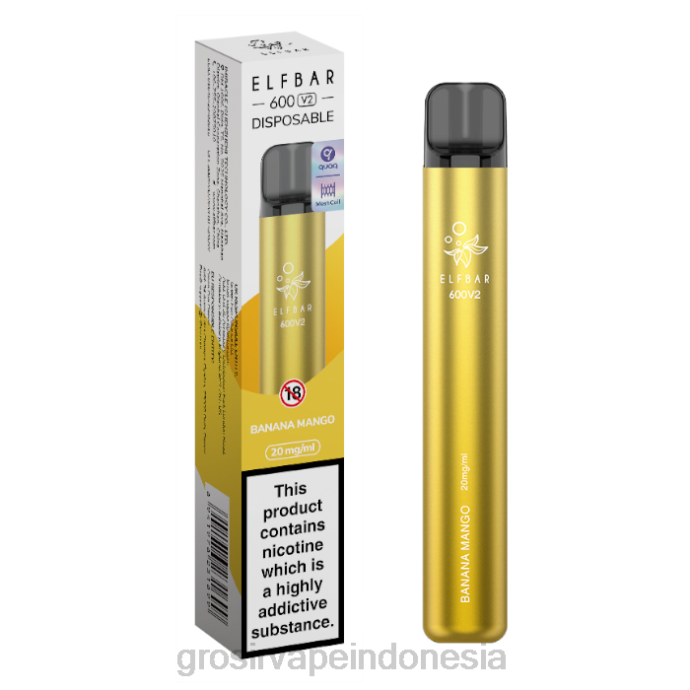 grosir vape store | 0LVV273 mangga pisang ELFBAR 600V2 20mg