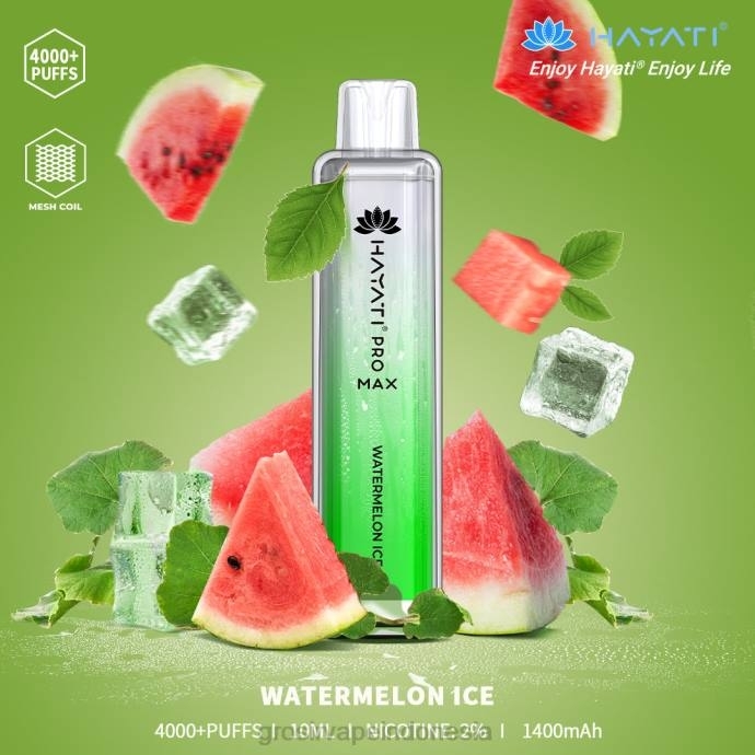 grosir vape Indonesia | 0LVV181 es semangka Hayati Pro Max 4000