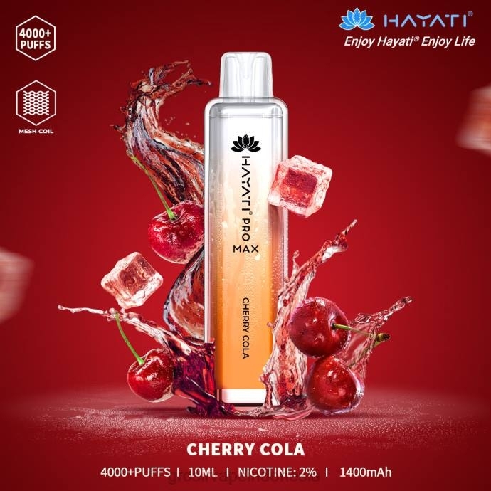 grosir vape medan | 0LVV154 ceri cola Hayati Pro Max 4000