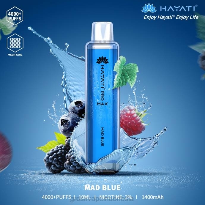 grosir vape medan | 0LVV164 biru gila Hayati Pro Max 4000