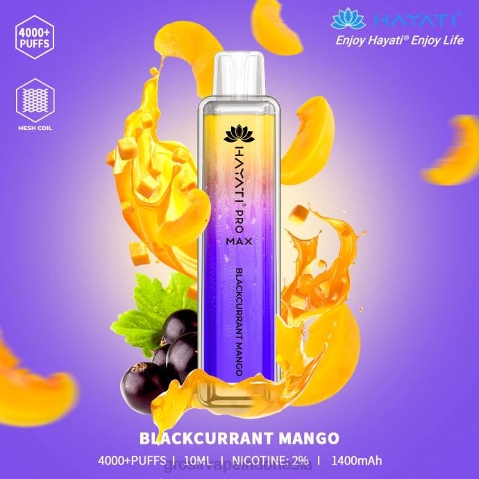 grosir vape pekanbaru | 0LVV146 mangga blackcurrant Hayati Pro Max 4000