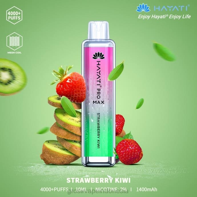 grosir vape sidoarjo | 0LVV188 stroberi kiwi Hayati Pro Max 4000