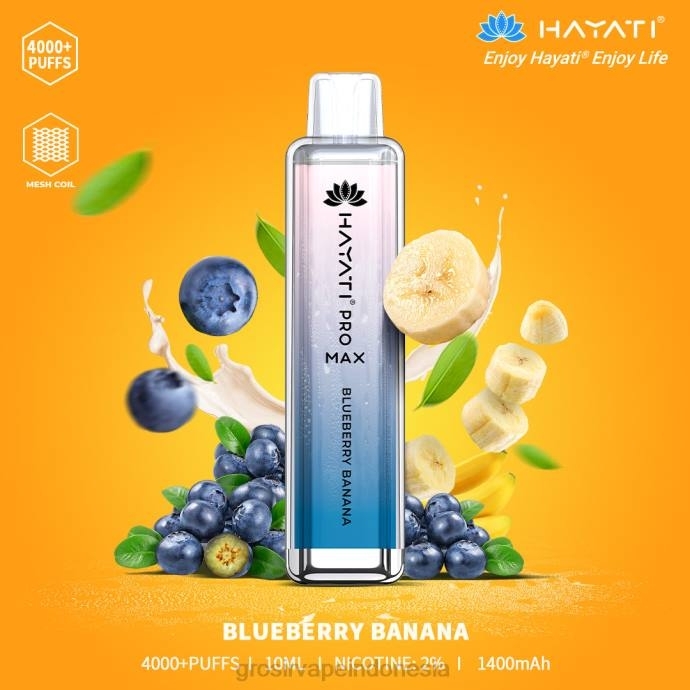 grosir vape termurah | 0LVV192 pisang blueberry Hayati Pro Max 4000