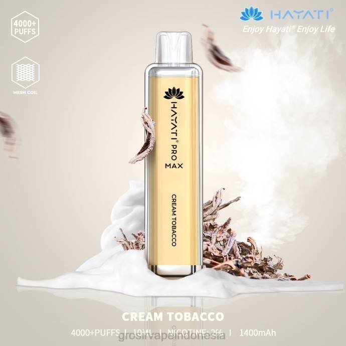 vape Indonesia online | 0LVV190 tembakau krim Hayati Pro Max 4000