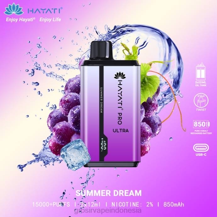 grosir liquid vape | 0LVV217 mimpi musim panas Hayati Pro Ultra