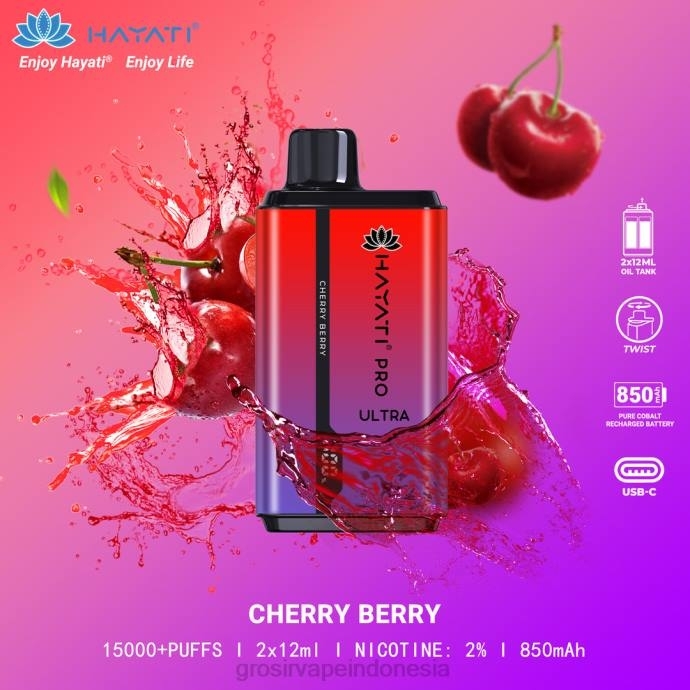 grosir vape medan | 0LVV204 buah ceri Hayati Pro Ultra