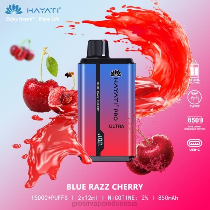 grosir vape sidoarjo | 0LVV198 ceri razz biru Hayati Pro Ultra