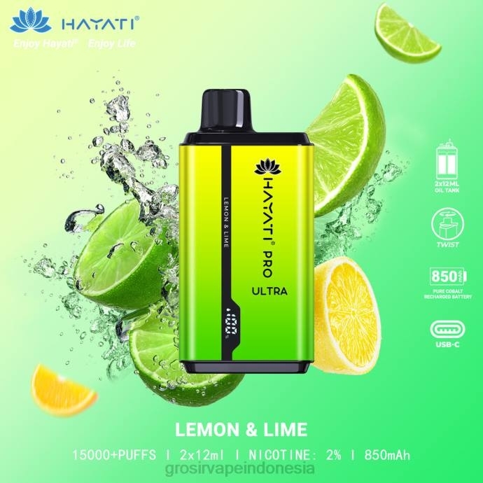 grosir vape sidoarjo | 0LVV208 lemon & jeruk nipis Hayati Pro Ultra