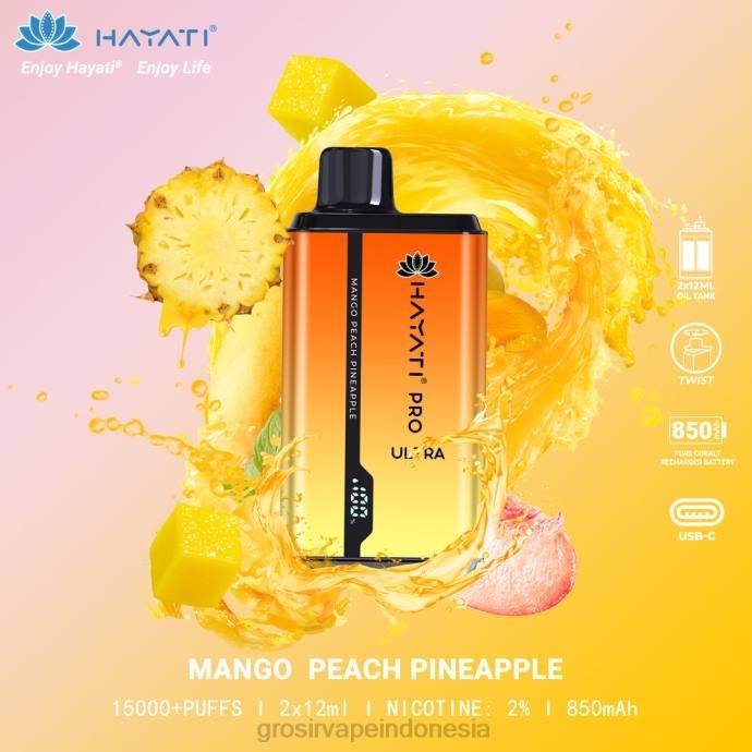 vape Indonesia bandung | 0LVV209 nanas mangga persik Hayati Pro Ultra