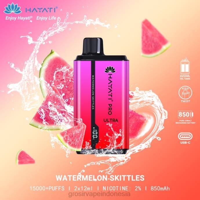 vape Indonesia online | 0LVV220 skittle semangka Hayati Pro Ultra