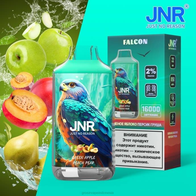 grosir vape jakarta | 0LVV705 pir persik apel hijau JNR FALCON