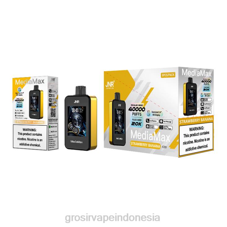 JNR MediaMax 40rb kepulan pisang stroberi PH20R16 | Grosir Vape Pekanbaru