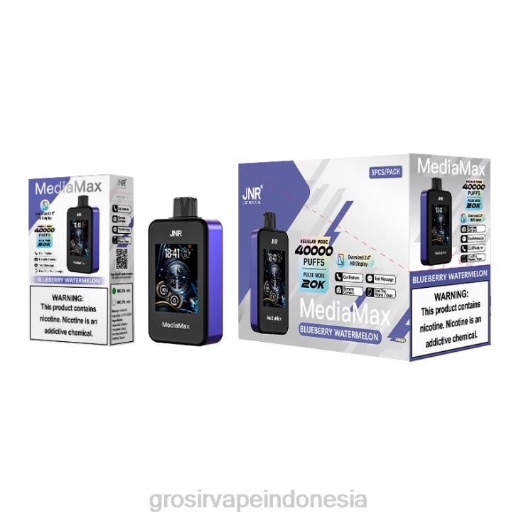 JNR MediaMax 40rb kepulan semangka blueberry PH20R12 | Grosir Vape Termurah