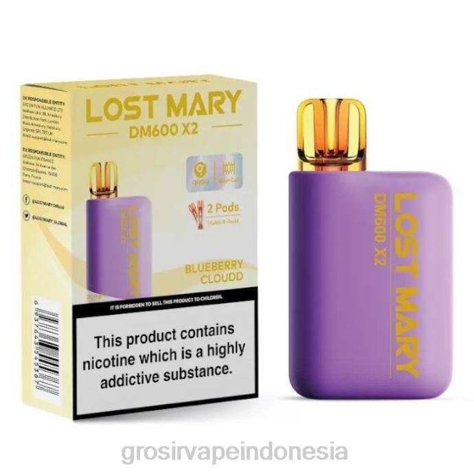 grosir vape sidoarjo | 0LVV468 awan blueberry LOST MARY DM600 X2