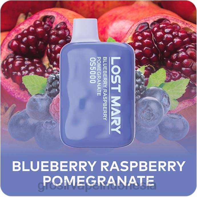 grosir liquid vape | 0LVV487 blueberry raspberry delima LOST MARY OS5000