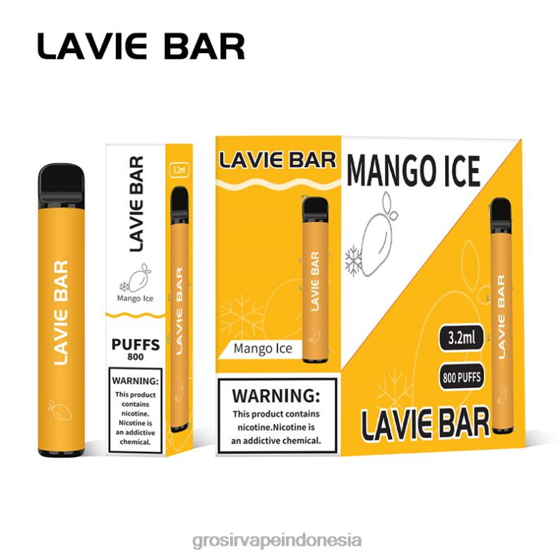 Vape Indonesia Bandung 228H8309 LAVIE BAR 800 isapan es mangga