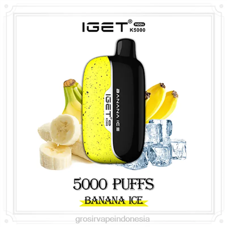 Grosir Vape Indonesia 4B0411 IGET Moon k5000 es pisang