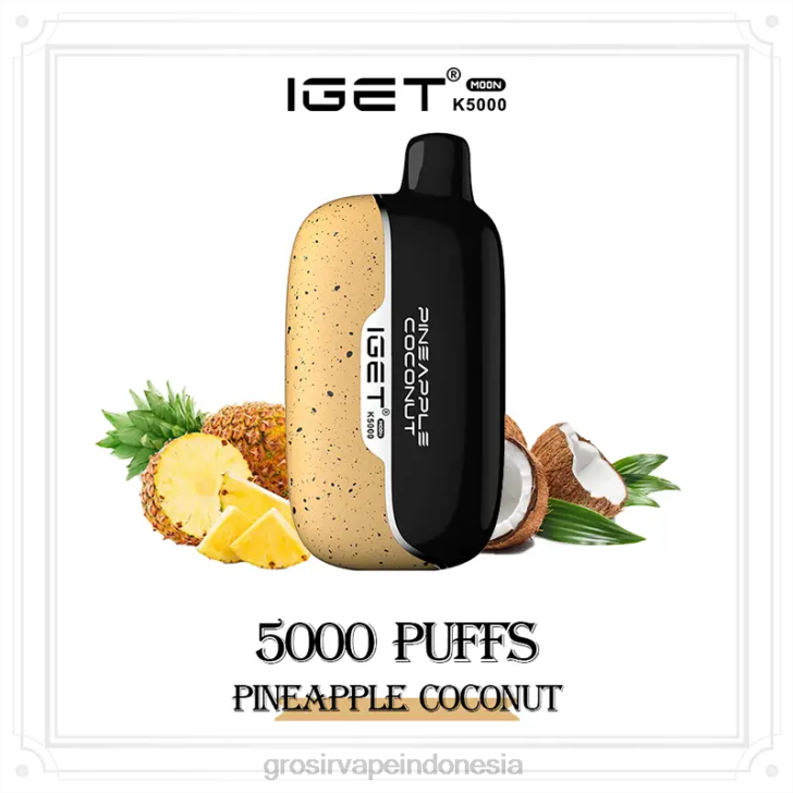 Grosir Vape Pekanbaru 4B0416 IGET Moon k5000 kelapa nanas