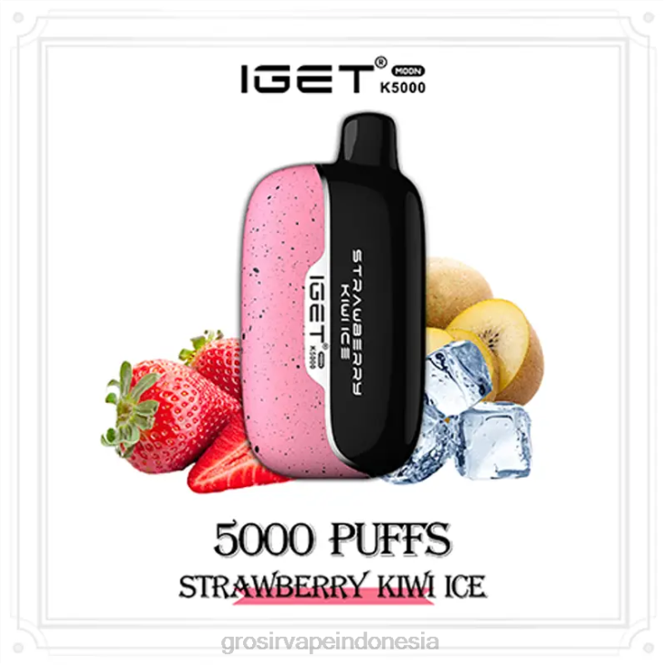 Grosir Vape Sidoarjo 4B0418 IGET Moon k5000 es stroberi kiwi