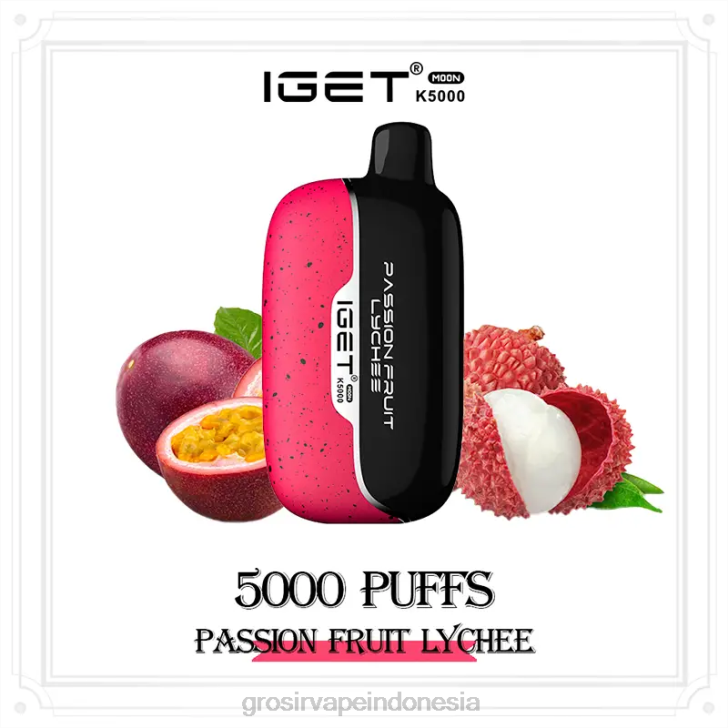 Vape Indonesia Online 4B0410 IGET Moon k5000 leci markisa