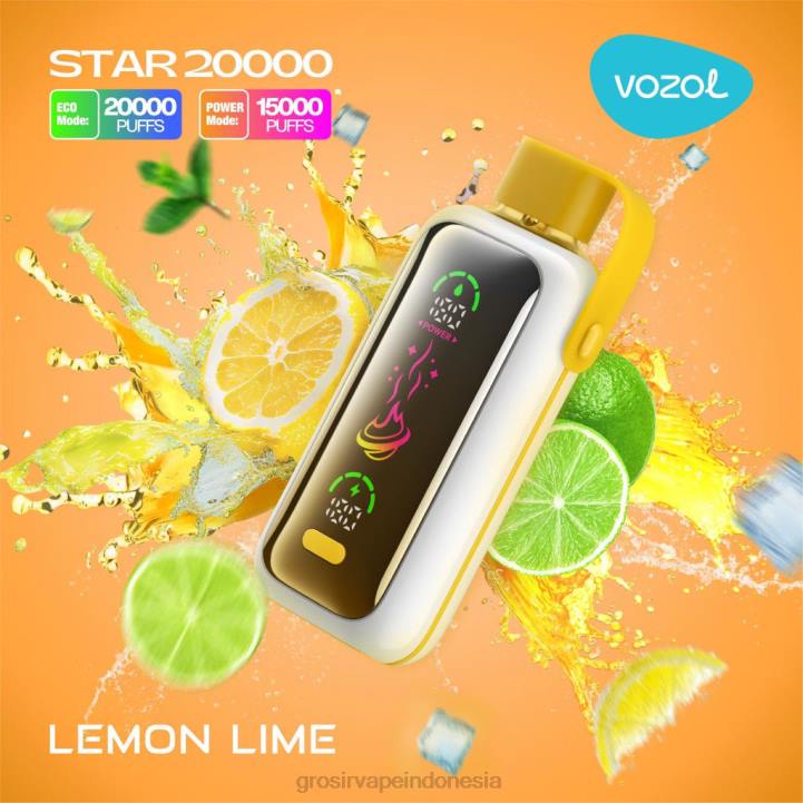 VOZOL STAR 20.000 jeruk nipis 32NB11 Grosir Vape Indonesia