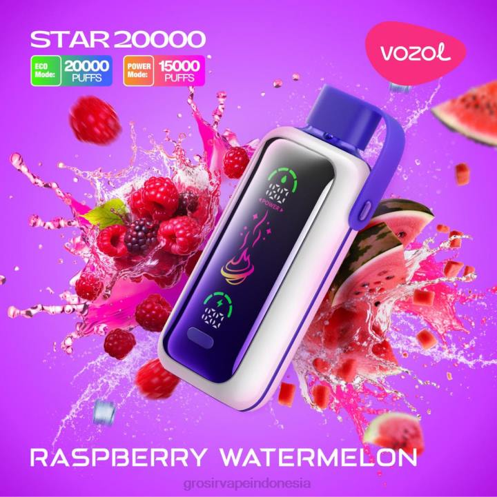 VOZOL STAR 20.000 semangka rasberi 32NB19 Vape Indonesia Bandung